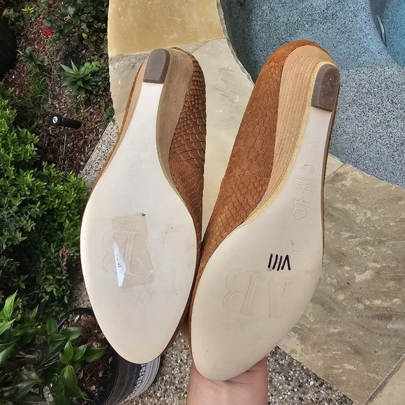 Matt Bernson ballet style low wedges leather 9.5M runs small 8,5..9 - Picture 6 of 14